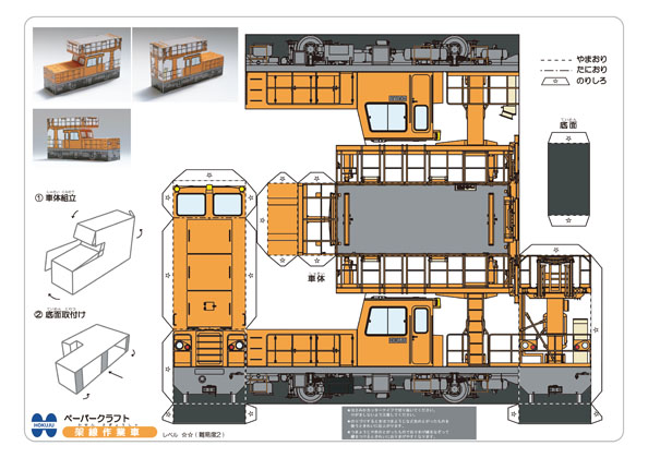 Overhead line work vehicle