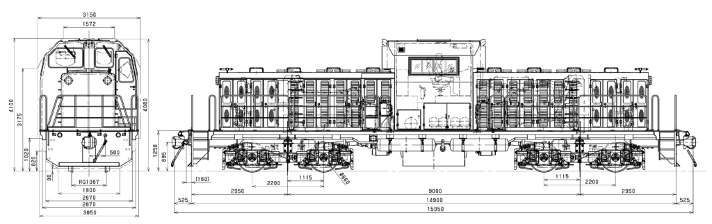 72-ton locomotive for oversea customers