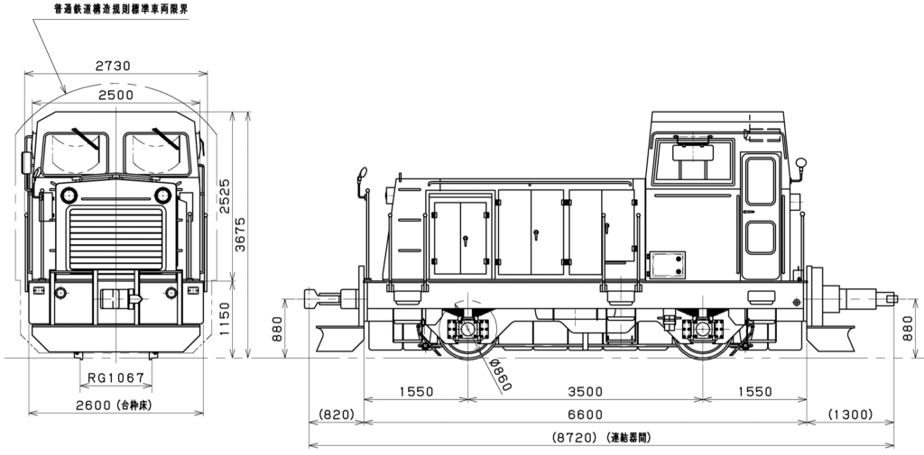 構内搬送用20tディーゼル機関車