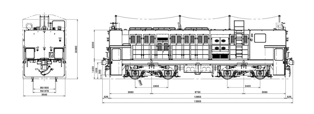 Remote-controlled 80-ton diesel locomotive