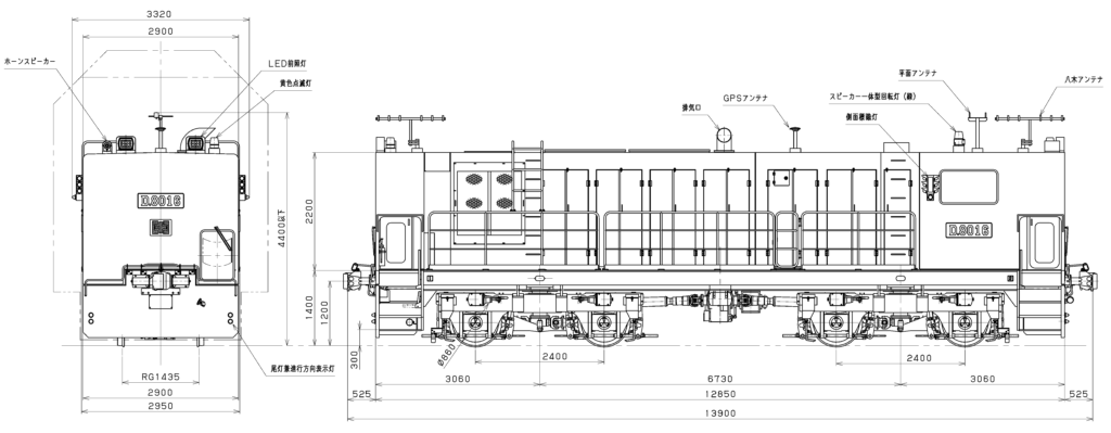 テレコン操縦式80tディーゼル機関車