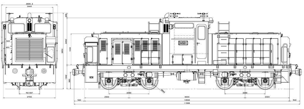 Remote-controlled 45-ton diesel locomotive