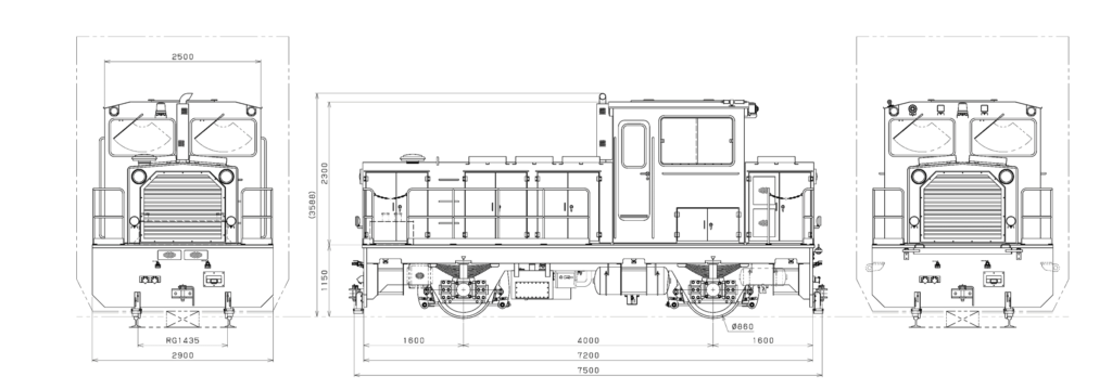 Shinkansen track motor car for steep gradient