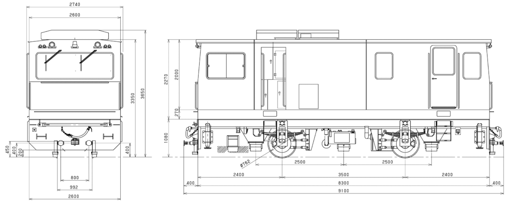 Rail track inspection vehicle with an optical deviation detection system