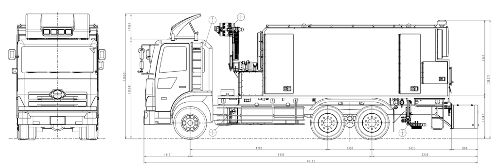 キャビテーション清掃車