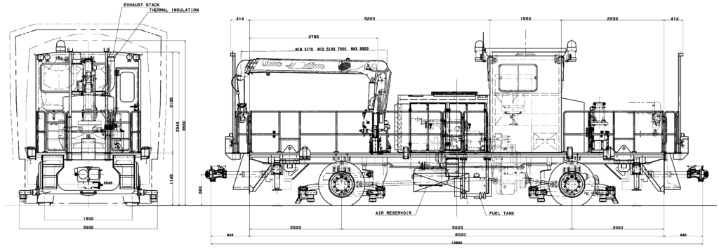 Maintenance rescue vehicle for new transfer systems